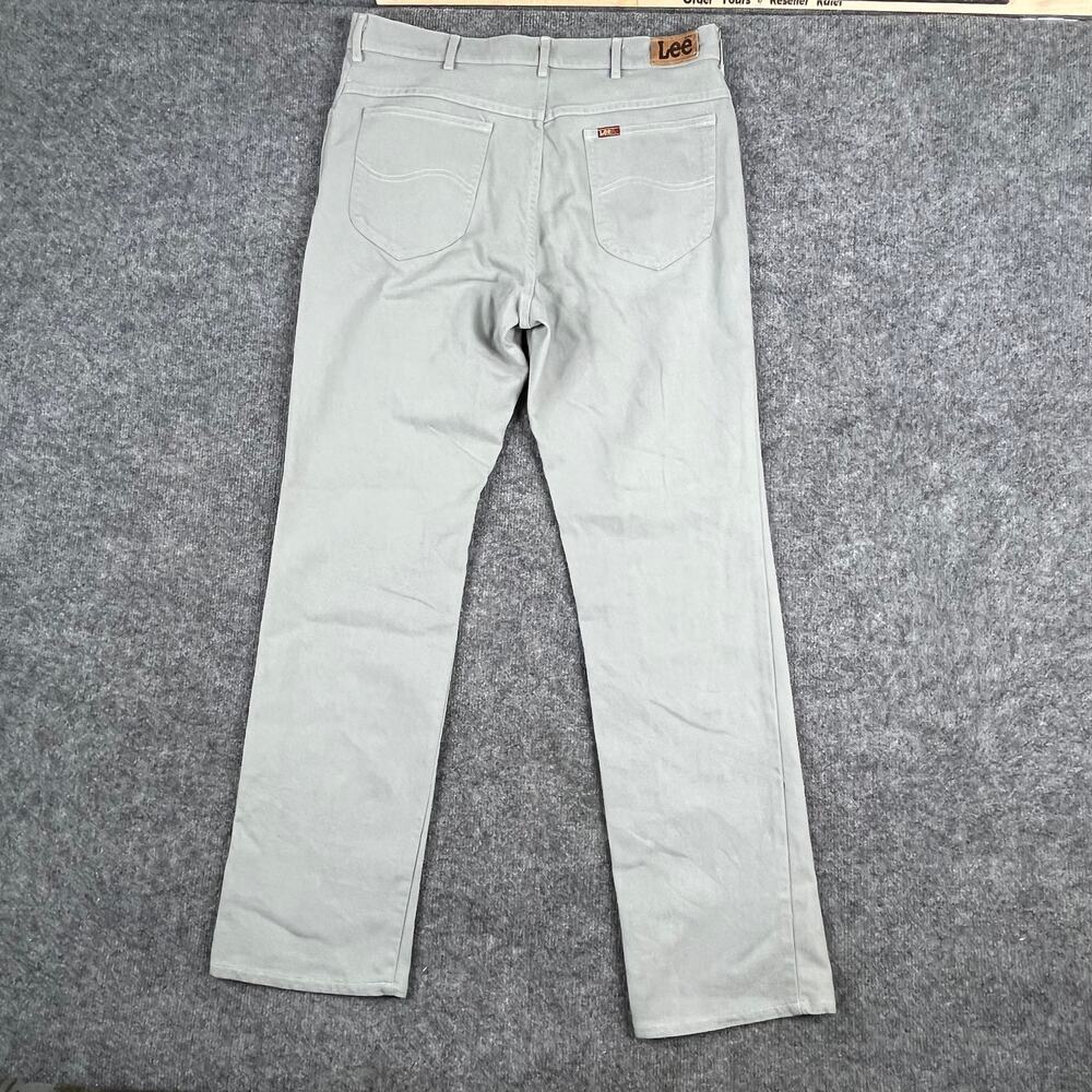 Lee Pants Womens 36x32 Gray Straight‎ Leg Casual Work Chino Classic Fit